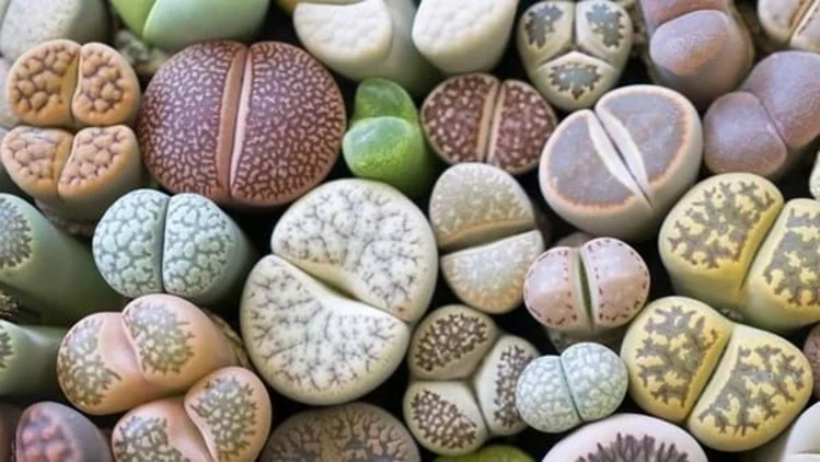 Grupo de Lithops de distintos colores y dibujos
